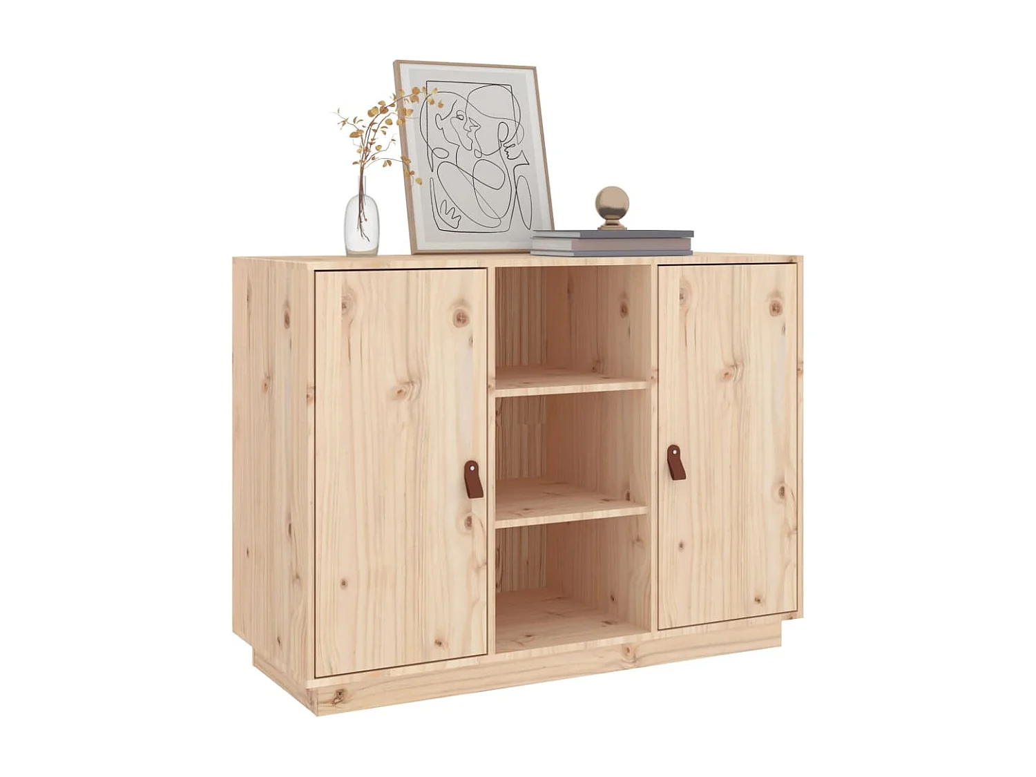 Buffet 100x40x75 cm Bois massif de pin