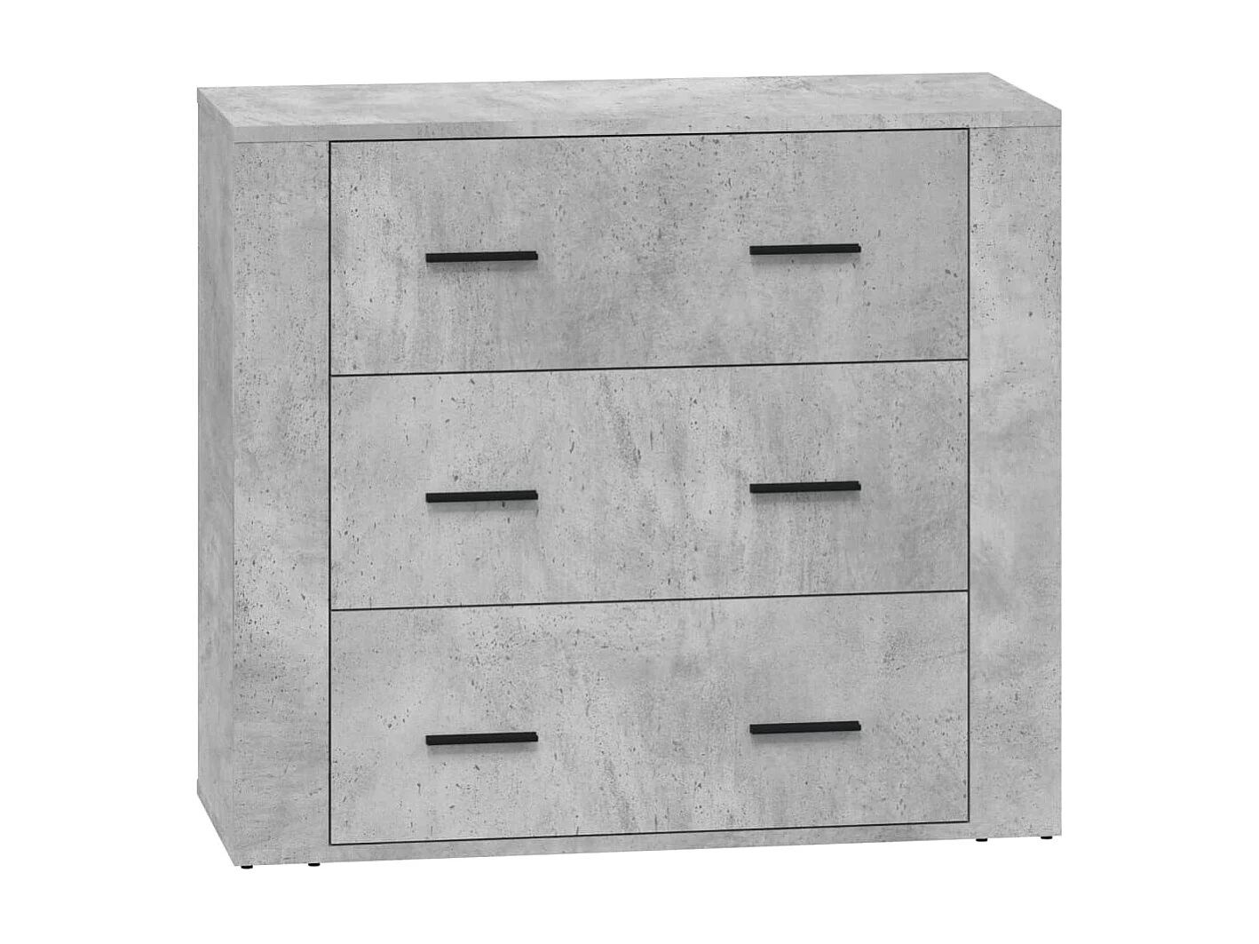 Buffets 2 pièces gris béton bois d'ingénierie