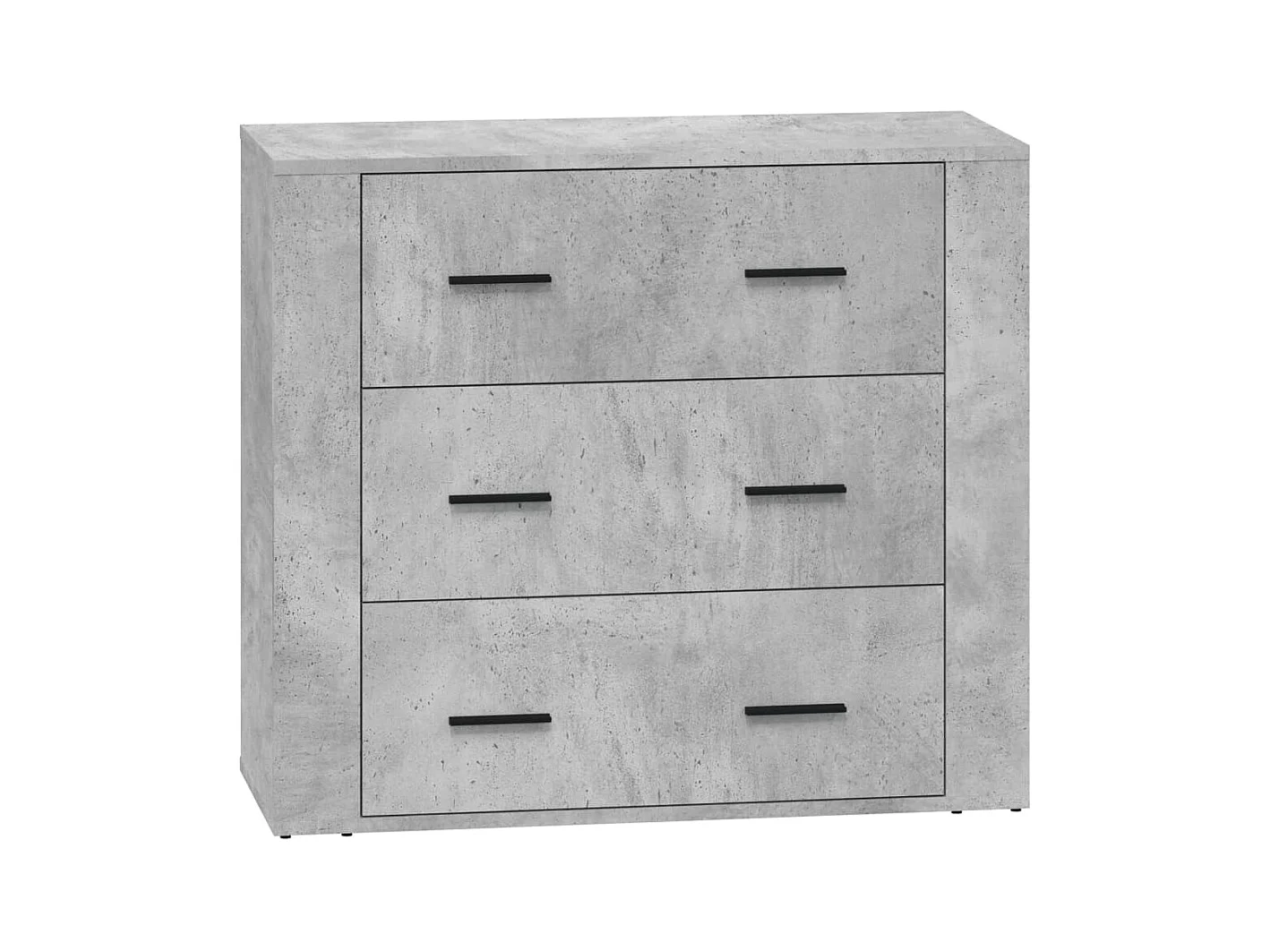 Buffets 2 pièces gris béton bois d'ingénierie