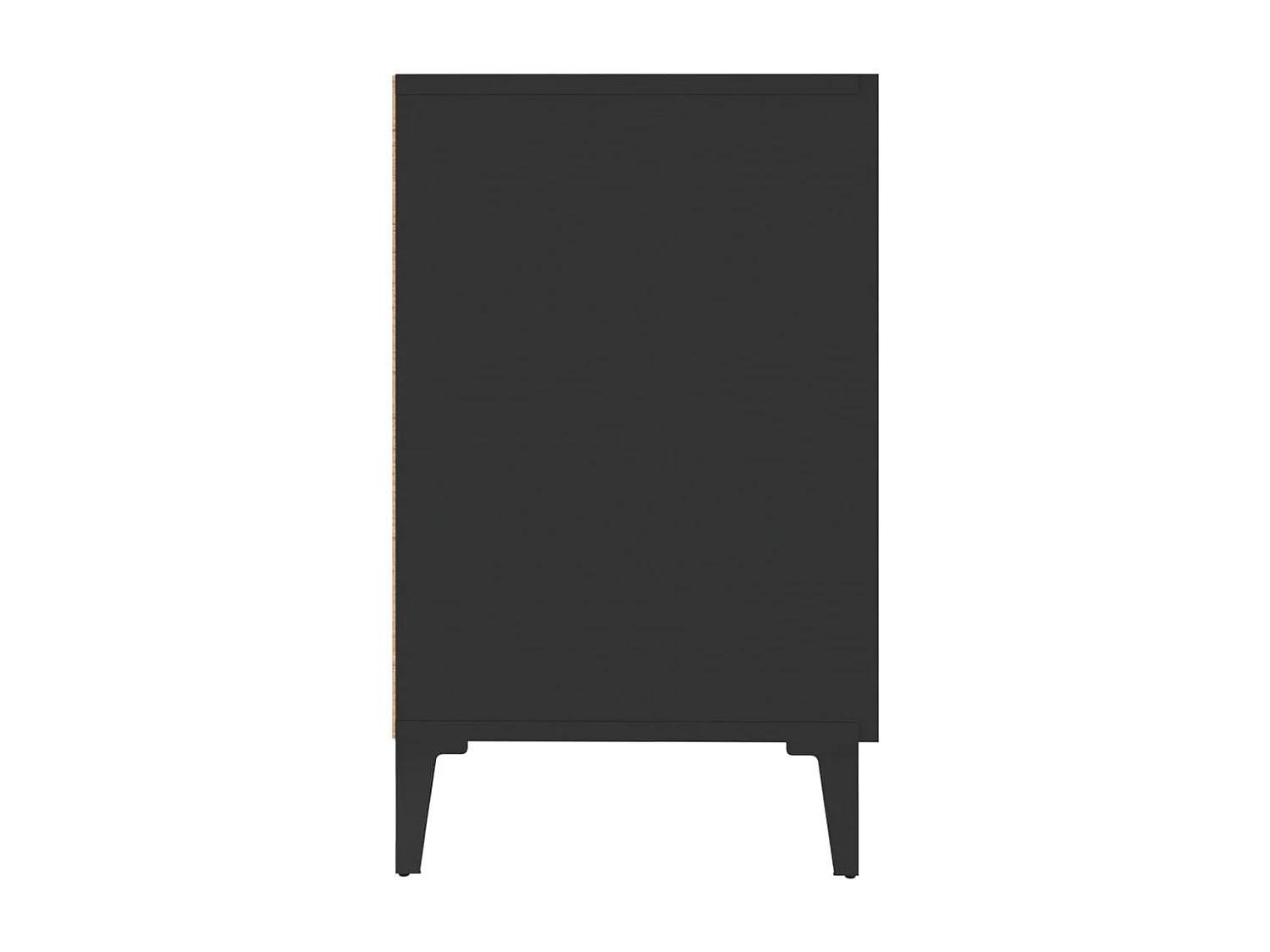 Buffet noir 100x36x60 cm bois d'ingénierie