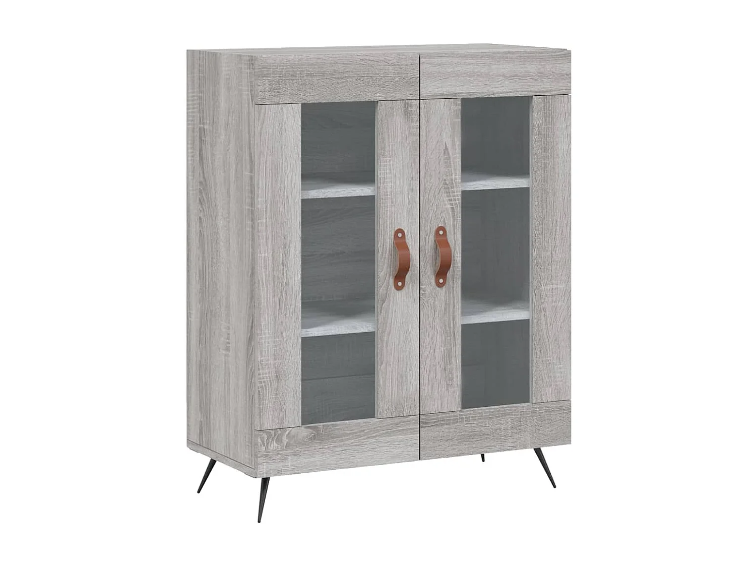 Buffet haut Sonoma gris 69,5x34x180 cm Bois d'ingénierie