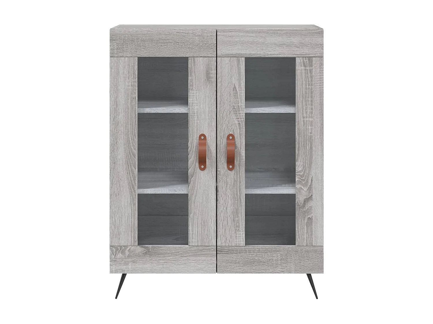 Buffet haut Sonoma gris 69,5x34x180 cm Bois d'ingénierie