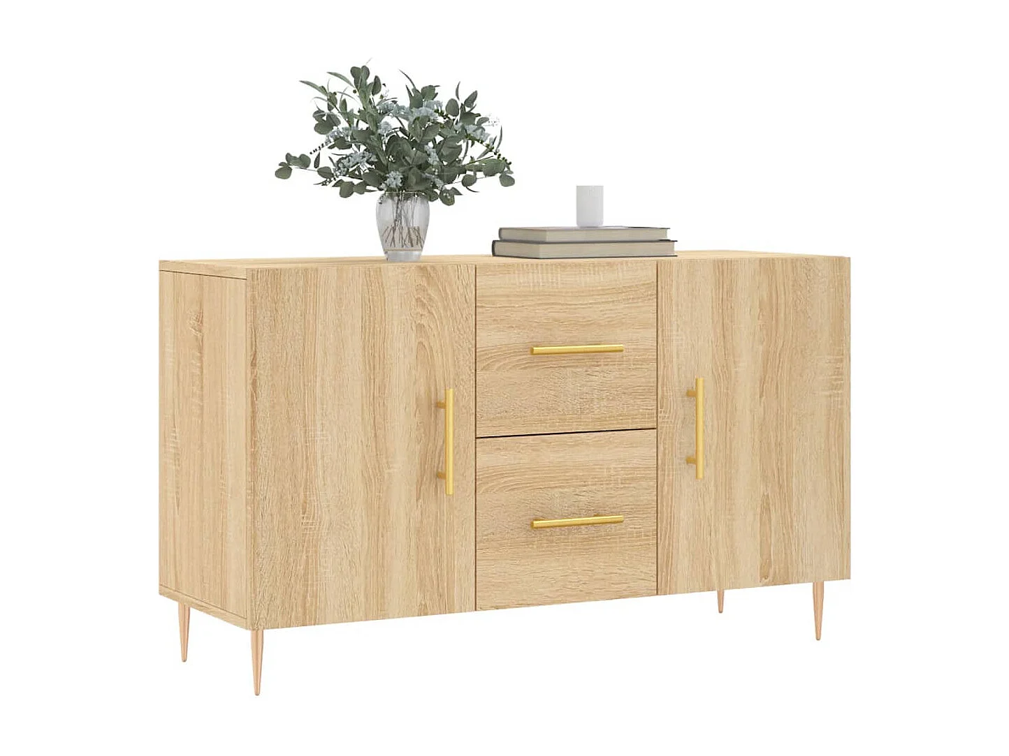 Buffet chêne sonoma 100x36x60 cm bois d'ingénierie