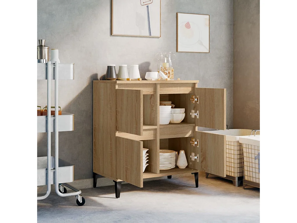 Buffet Chêne sonoma 60x35x70 cm Bois d'ingénierie