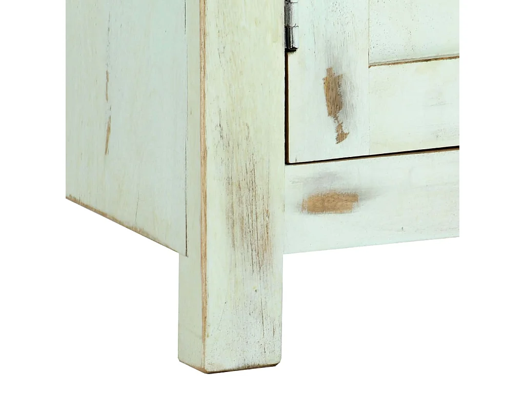 Buffet Bleu clair 110x35x70 cm Bois de manguier massif