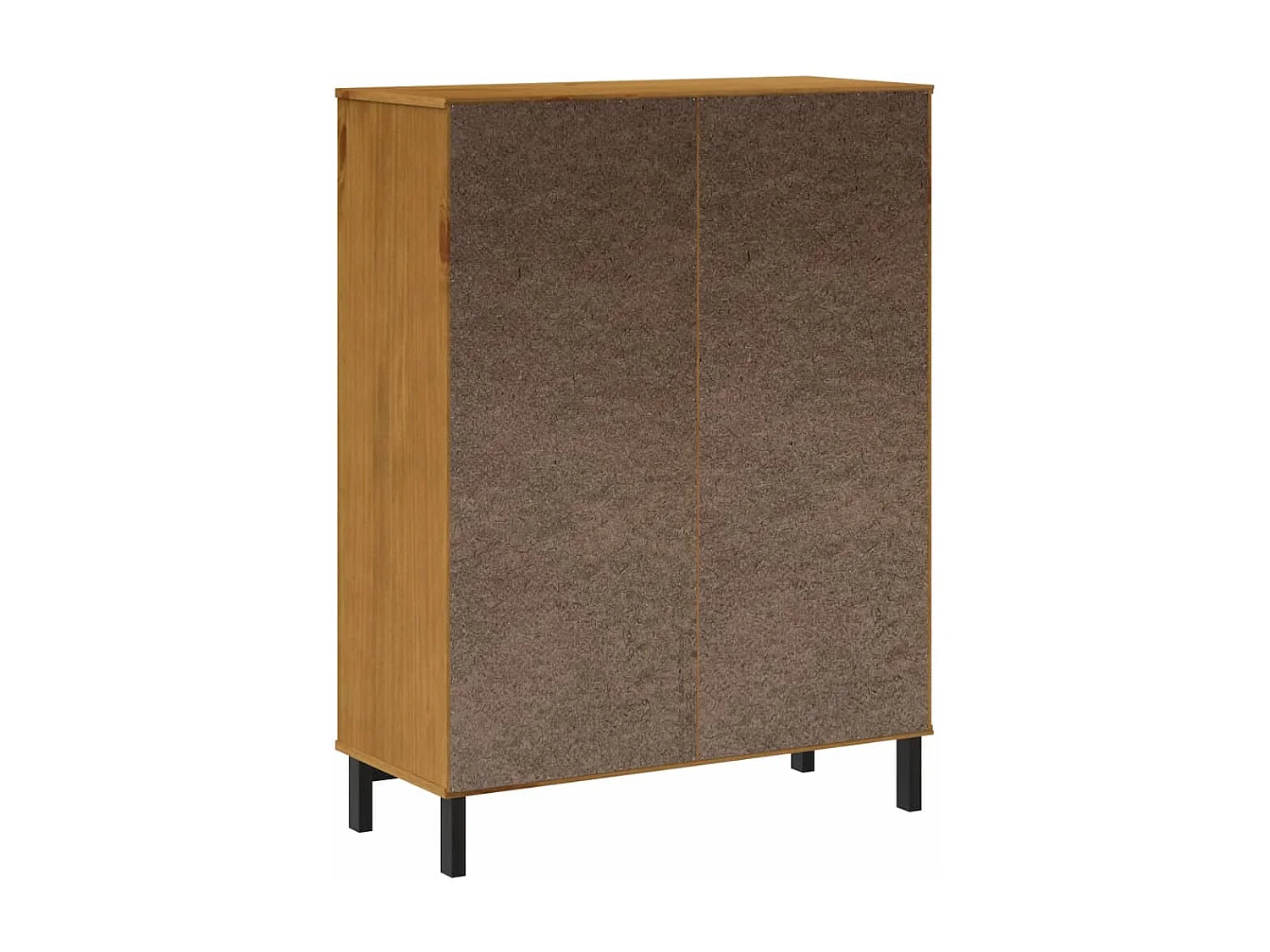Hoge kastukkenmet glazen deur FLAM 92x40x122,5 cm grenenhout