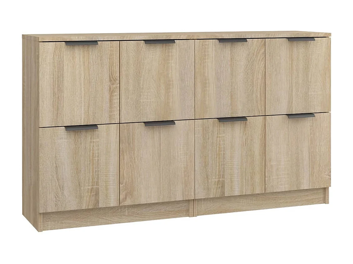 Buffets 2 pièces Chêne Sonoma 60x30x70 cm Bois d'ingénierie