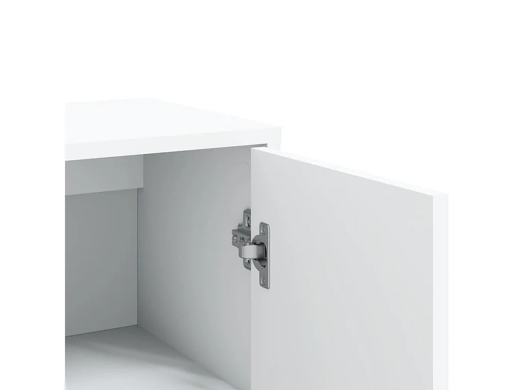 Aparador de madera de ingeniería blanco 60x31x84 cm