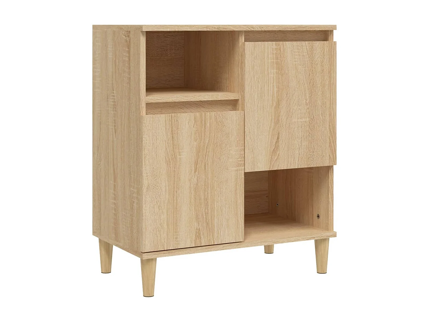 Aparador de madera contrachapada roble Sonoma 60x35x70 cm