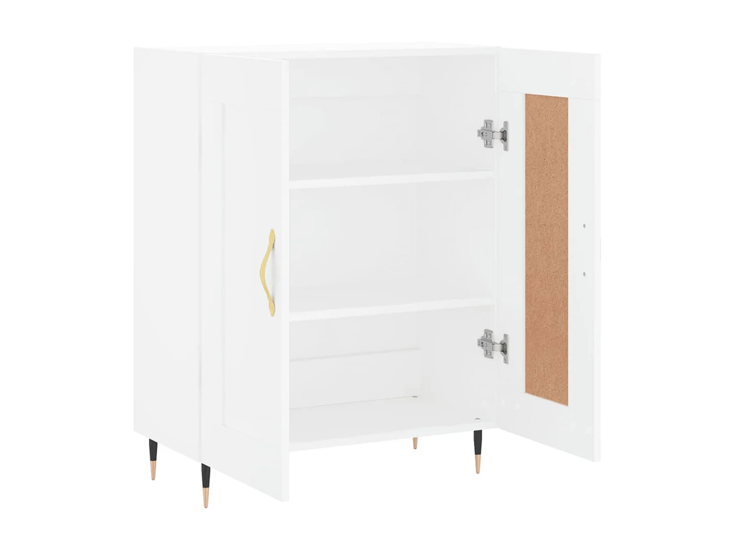 Aparador de madera de ingeniería blanco 69,5x34x90 cm