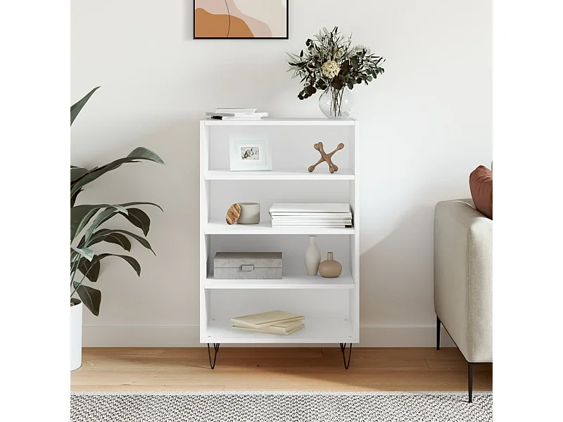 Buffet haut blanc 57x35x90 cm bois d'ingénierie