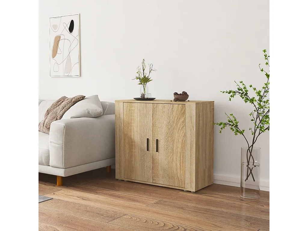 Buffet Chêne sonoma 80x33x70 cm Bois d'ingénierie