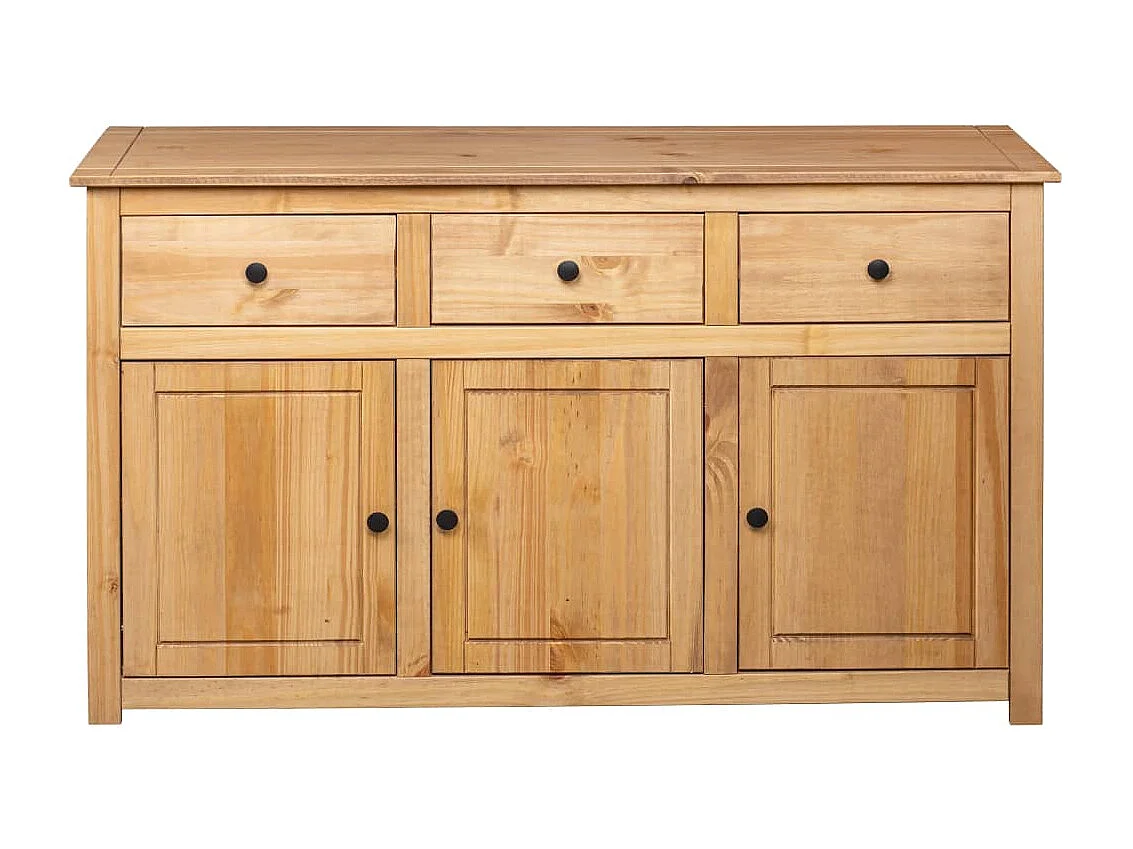 Buffet 135x40x80 cm Pin solide Assortiment Panama