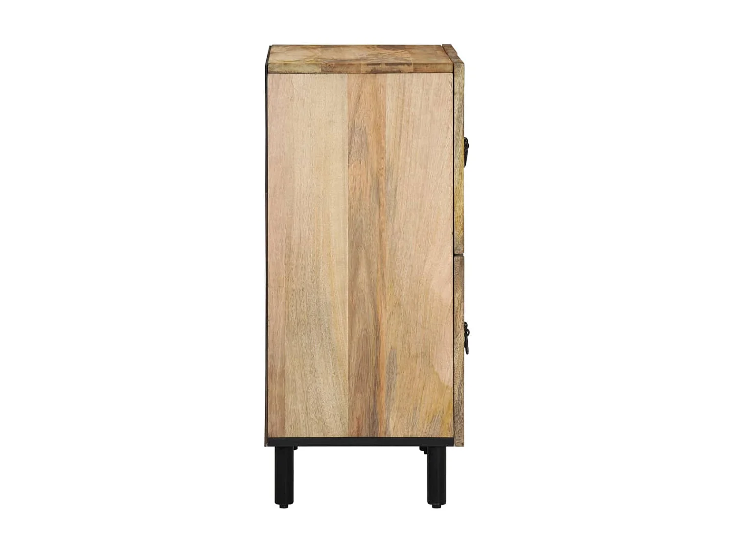Armario auxiliar madera maciza de mango 60x33x75 cm