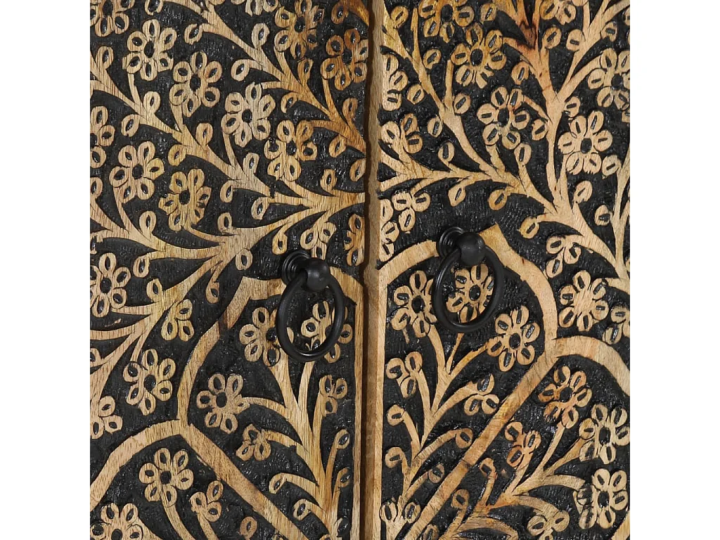 Armoire latérale 60x33x75 cm bois massif de manguier