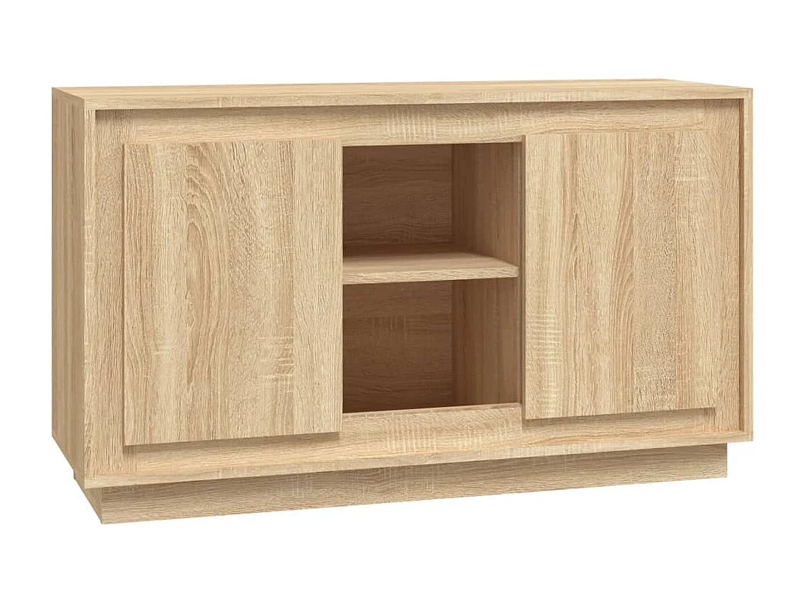 Buffet chêne sonoma 102x35x60 cm bois d'ingénierie