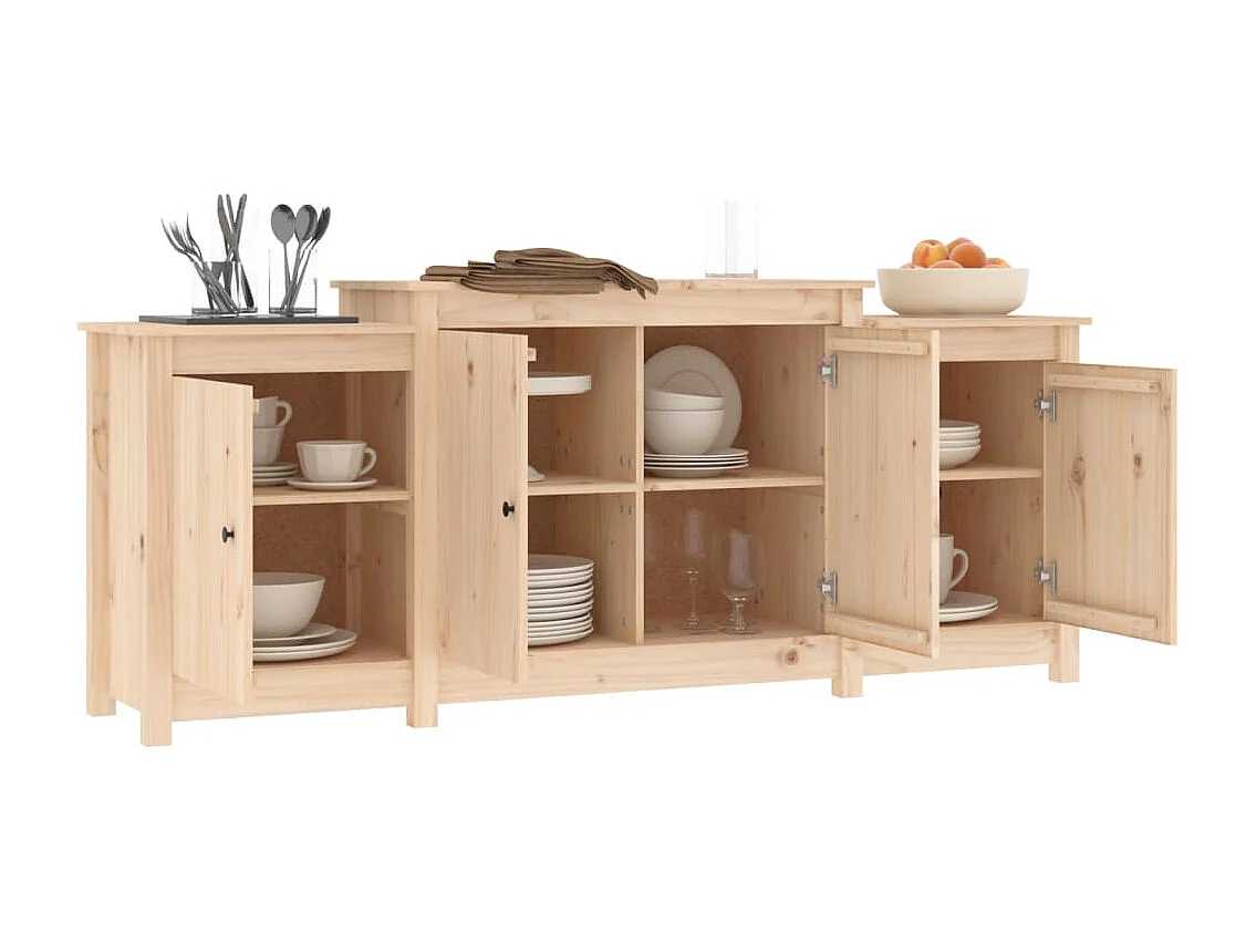 Buffet 164x37x68 cm Bois massif de pin