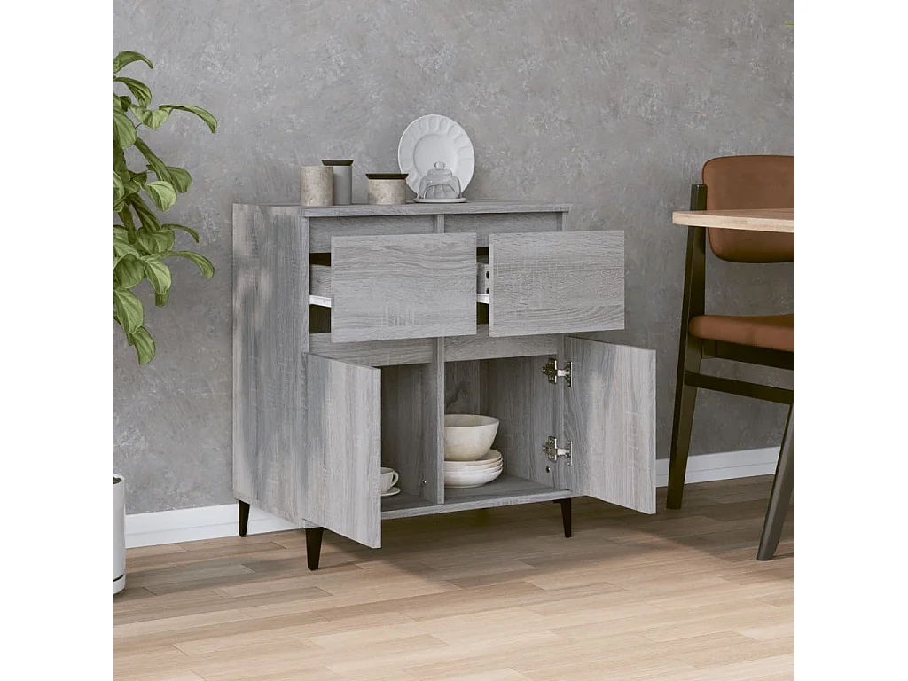 Buffet Sonoma gris 60x35x70 cm Bois d'ingénierie