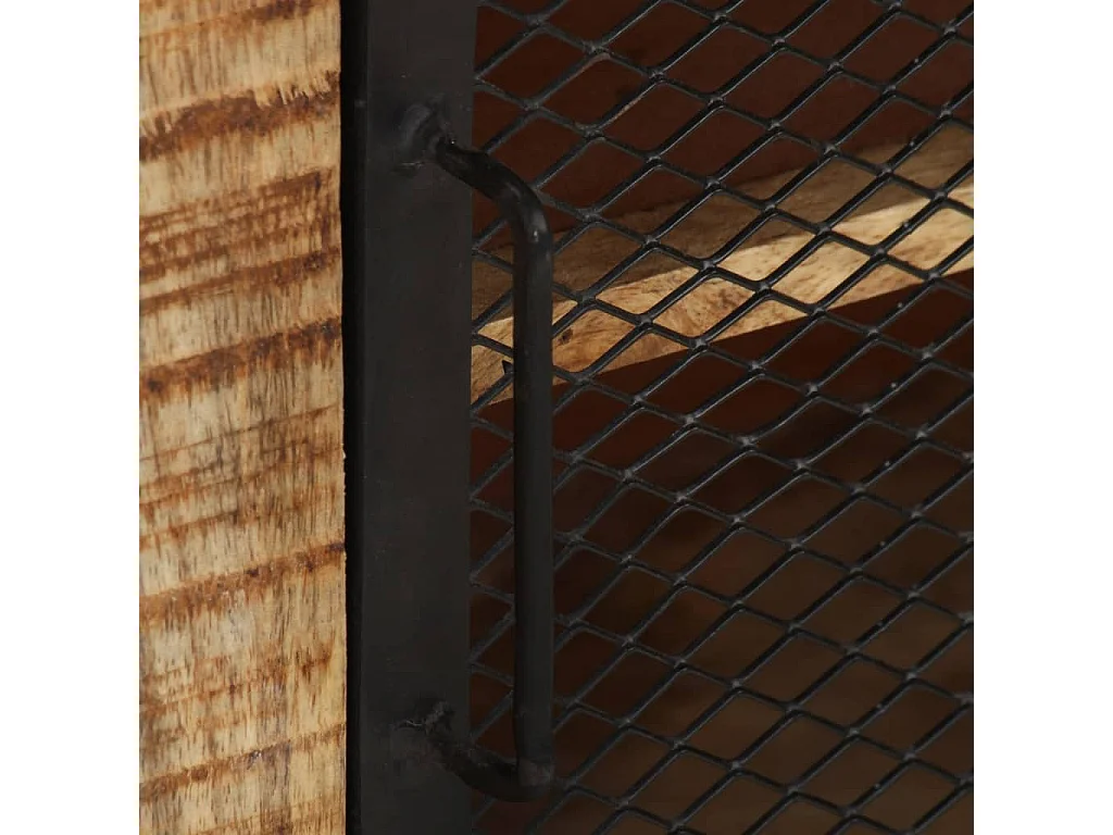 Buffet 100x31x60 cm Bois de manguier massif brut