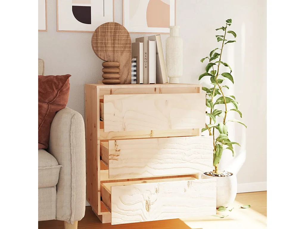 Buffet 60x34x75 cm Bois massif de pin