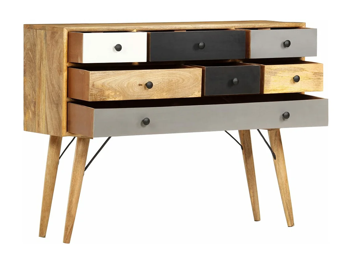 Buffet 110x30x82 cm Bois de manguier massif