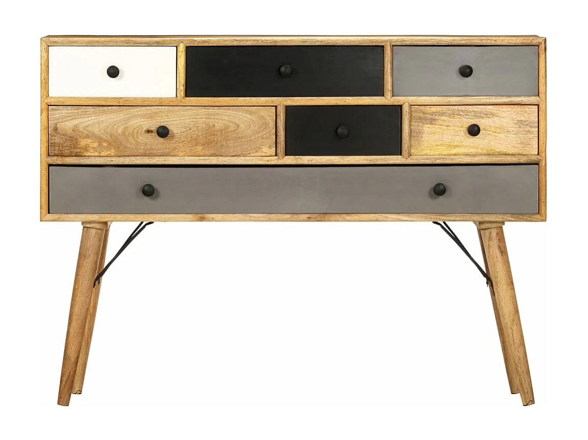 Buffet 110x30x82 cm Bois de manguier massif