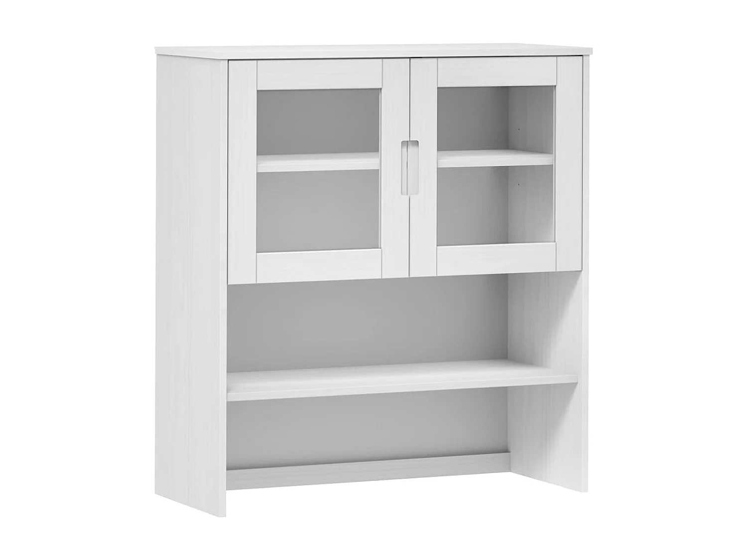 Armário alto MOLDE 90x35x100 cm pinho maciço branco