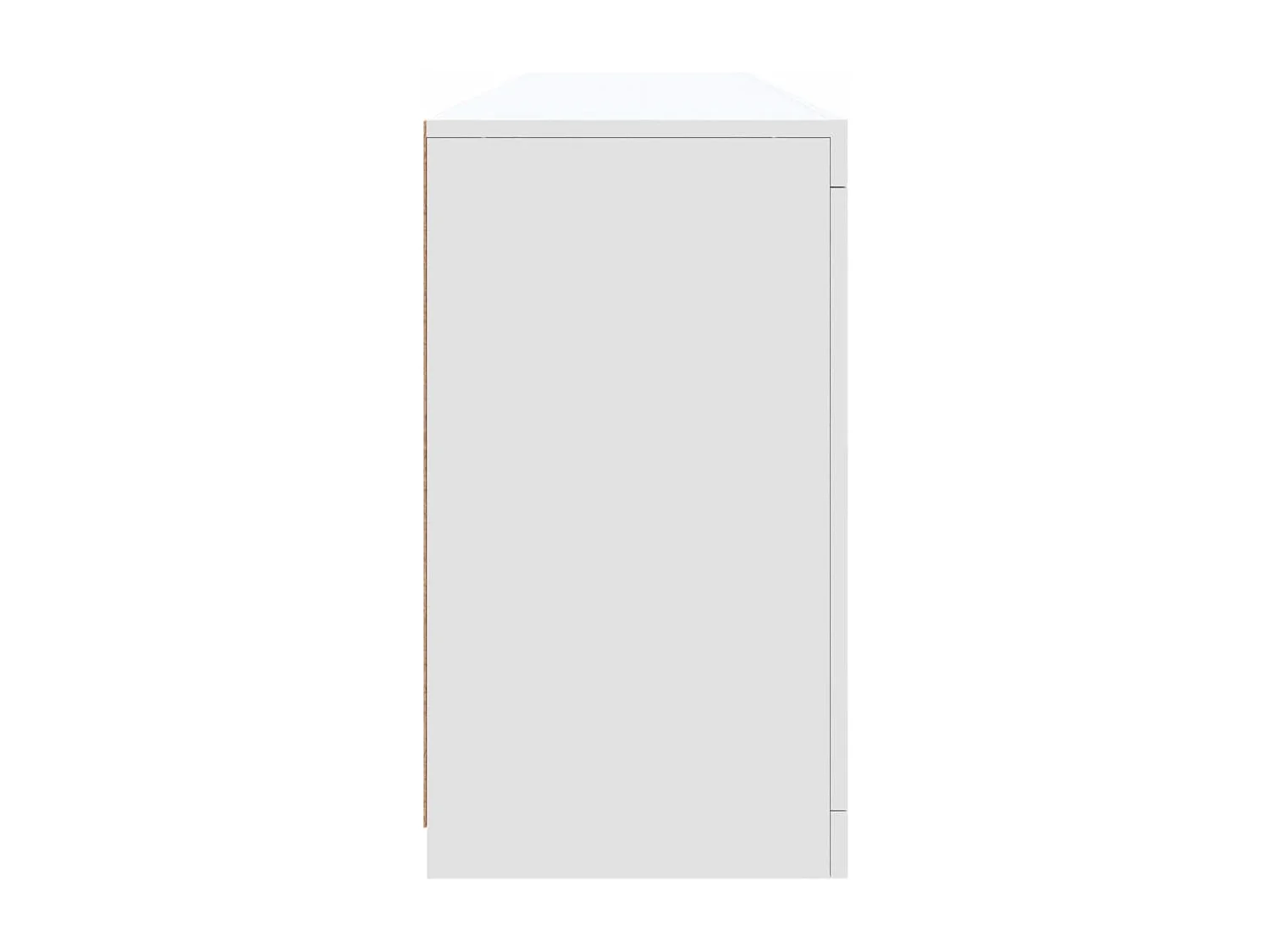 Buffet avec lumières LED blanc 202x37x67 cm