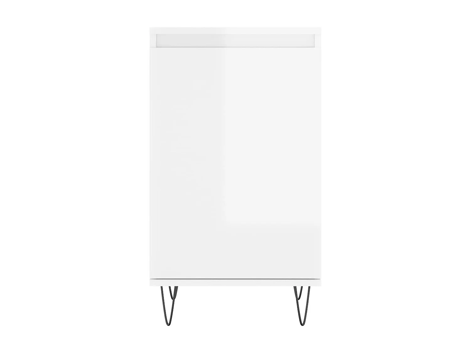 Buffets 2 pièces blanc brillant 40x35x70 cm bois d'ingénierie