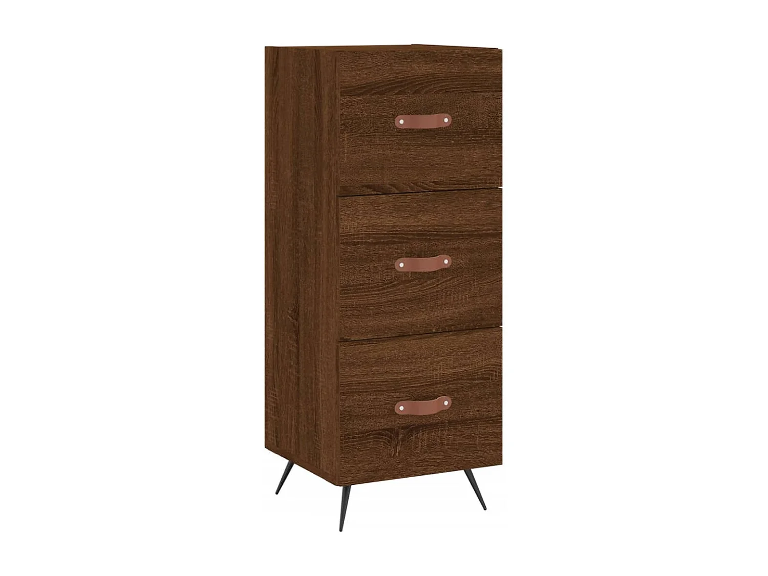 Buffet Chêne marron 34,5x34x90 cm Bois d'ingénierie