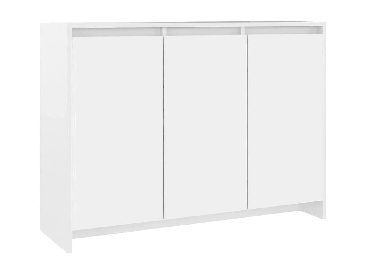 Buffet Blanc 102x33x75 cm Aggloméré