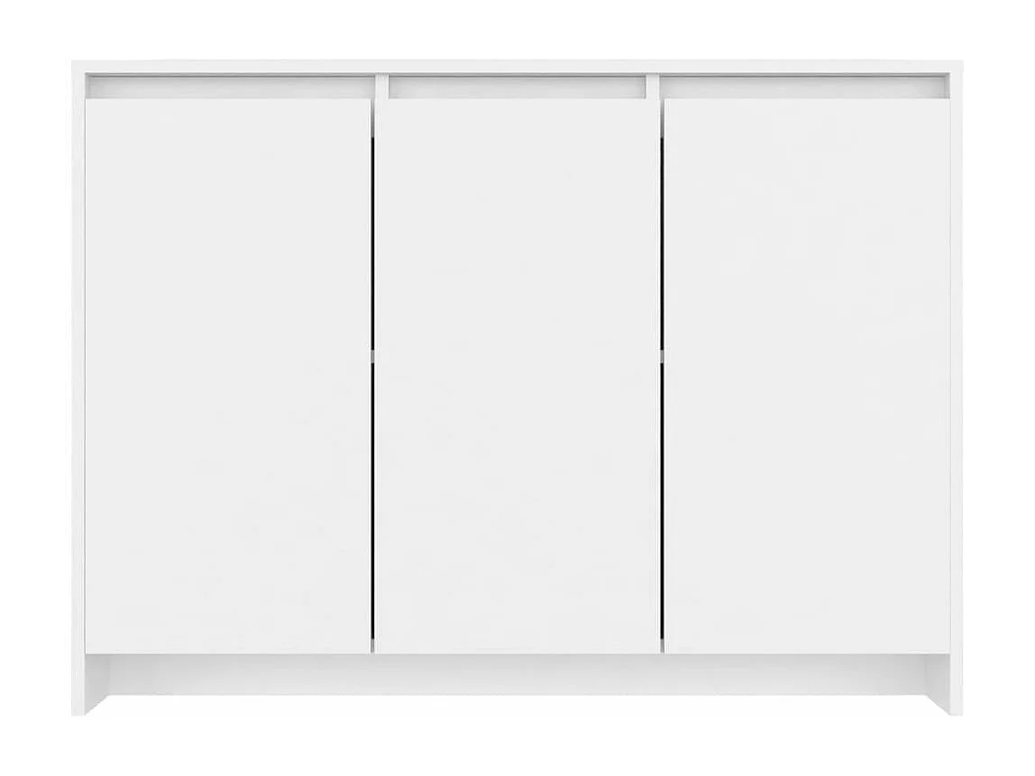 Buffet Blanc 102x33x75 cm Aggloméré