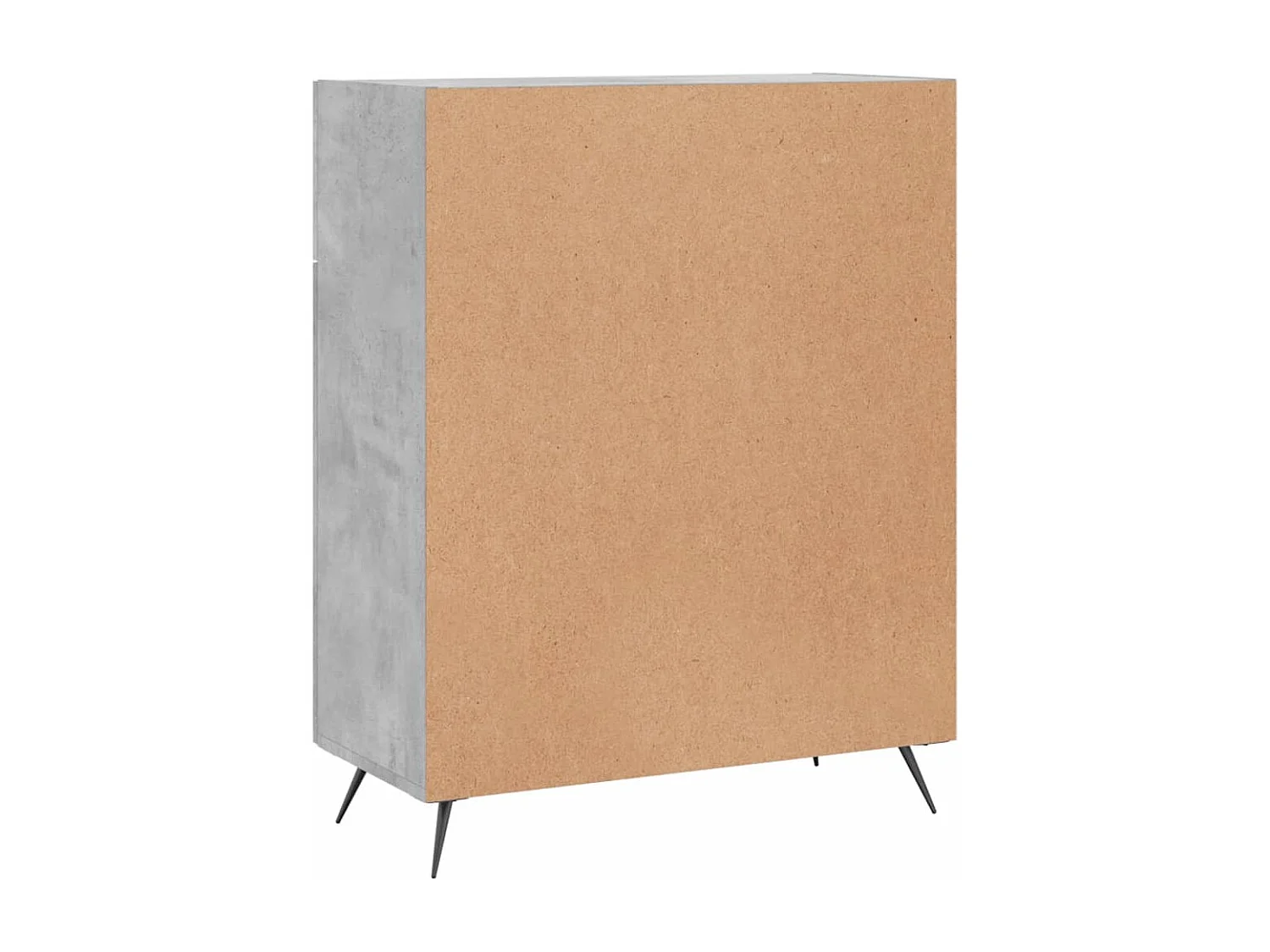 Dressoir 69,5x34x90 cm bewerkt hout betongrijs