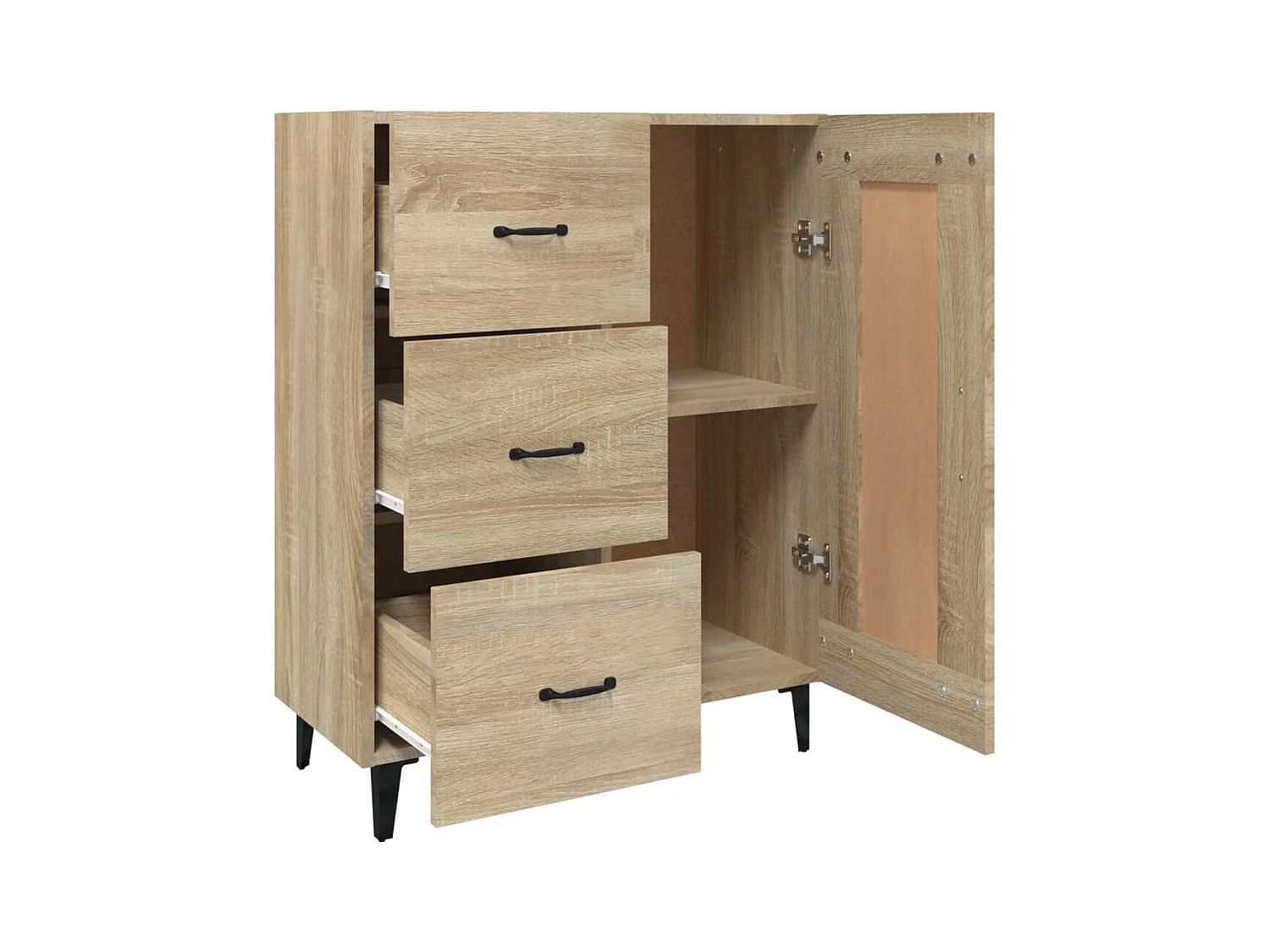 Buffet Chêne sonoma 69,5x34x90 cm Bois d'ingénierie