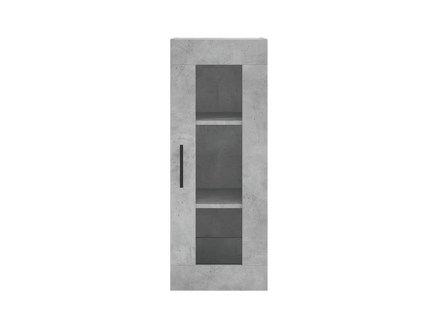Aparador de madera contrachapada gris hormigón 34,5x34x180 cm