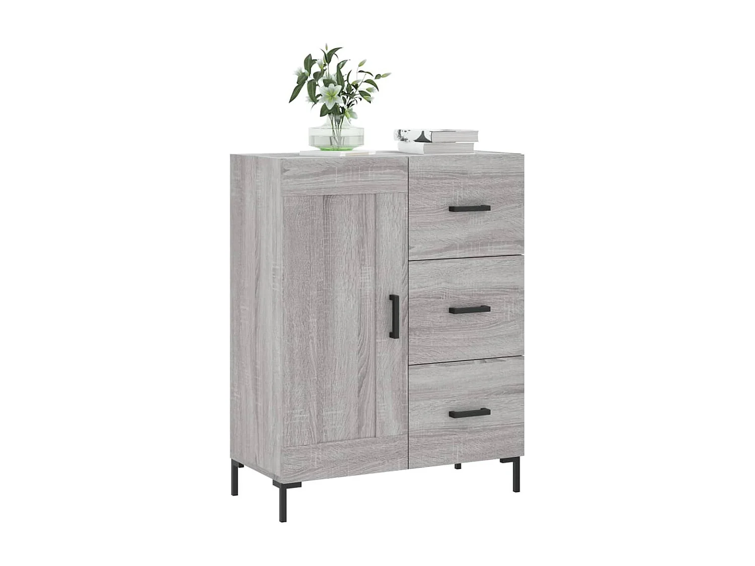 Buffet sonoma gris 69,5x34x90 cm bois d'ingénierie