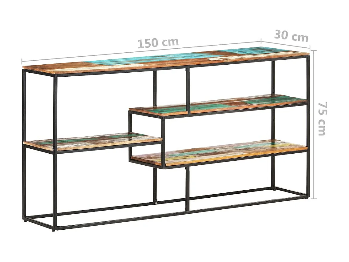Buffet 150x30x75 cm Bois de récupération massif
