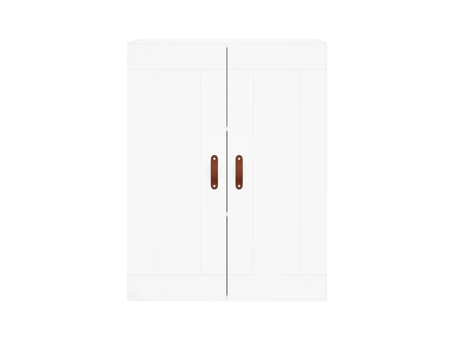 Buffet haut Blanc 69,5x34x180 cm Bois d'ingénierie
