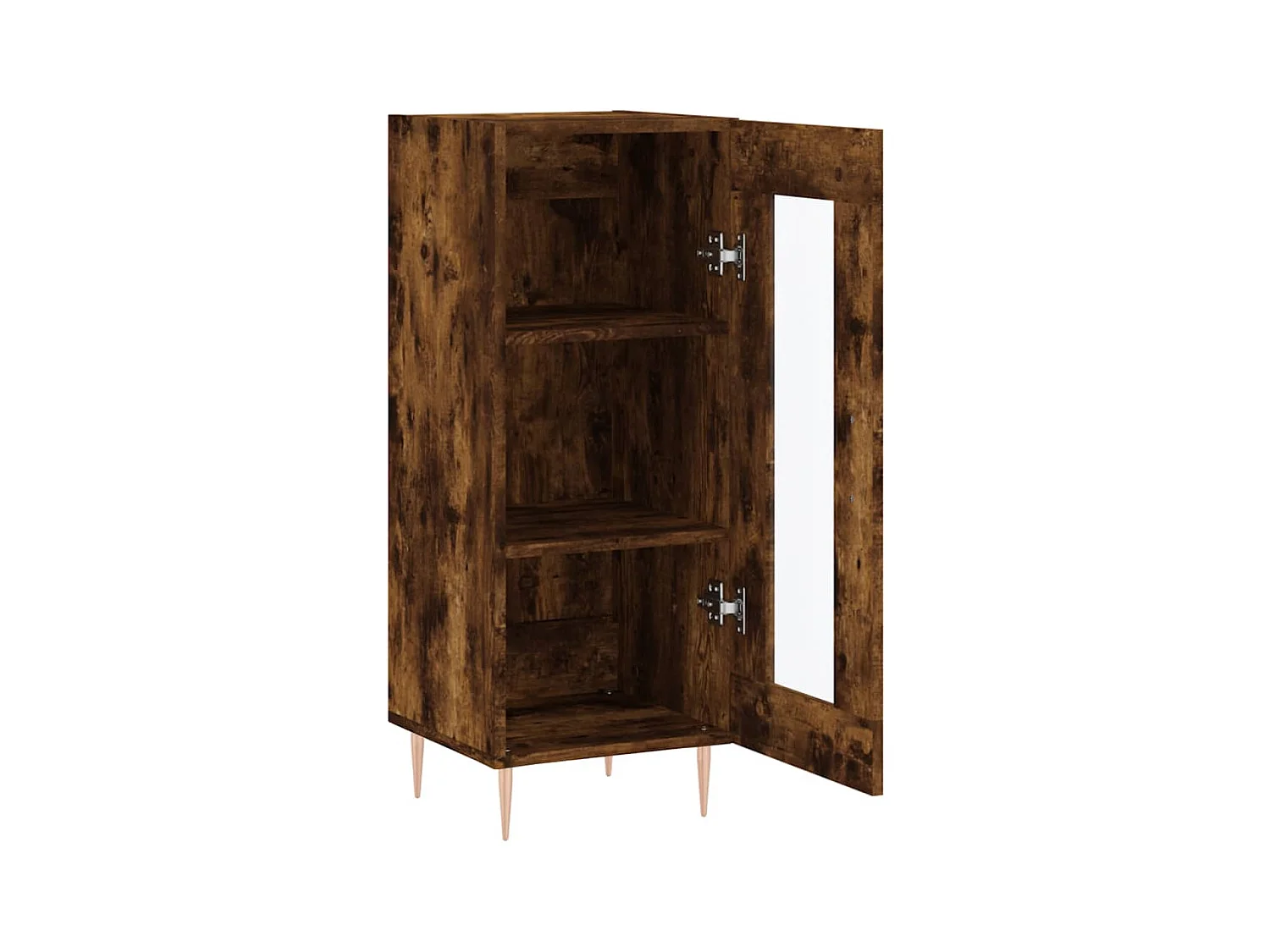 Dressoir 34,5x34x90 cm bewerkt hout gerookt eiken