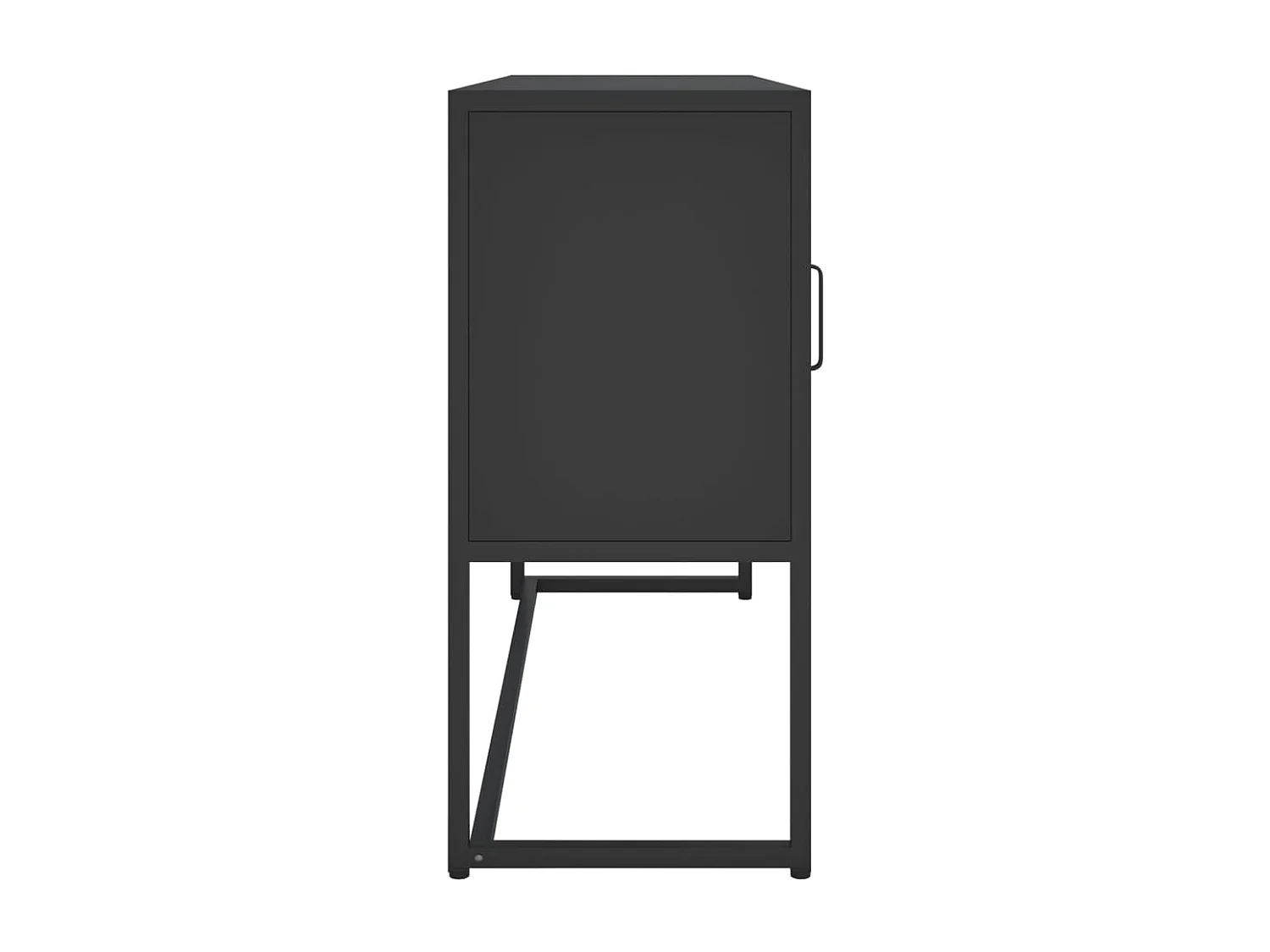 Buffet Noir 105x35x75 cm Acier