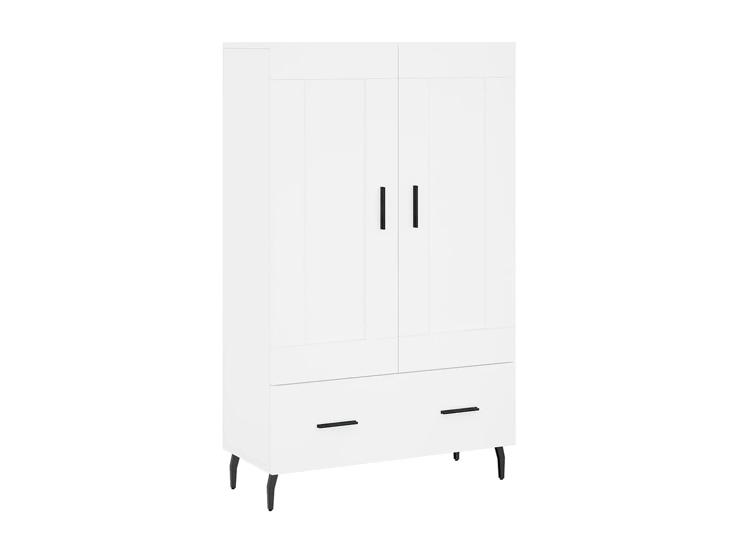 Buffet haut blanc 69,5x31x115 cm bois d'ingénierie