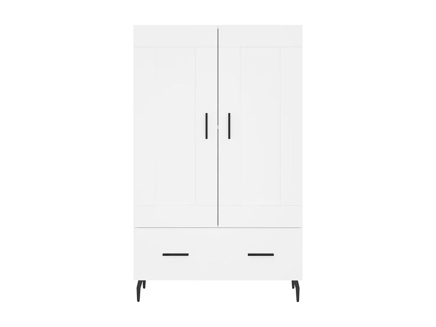 Buffet haut blanc 69,5x31x115 cm bois d'ingénierie
