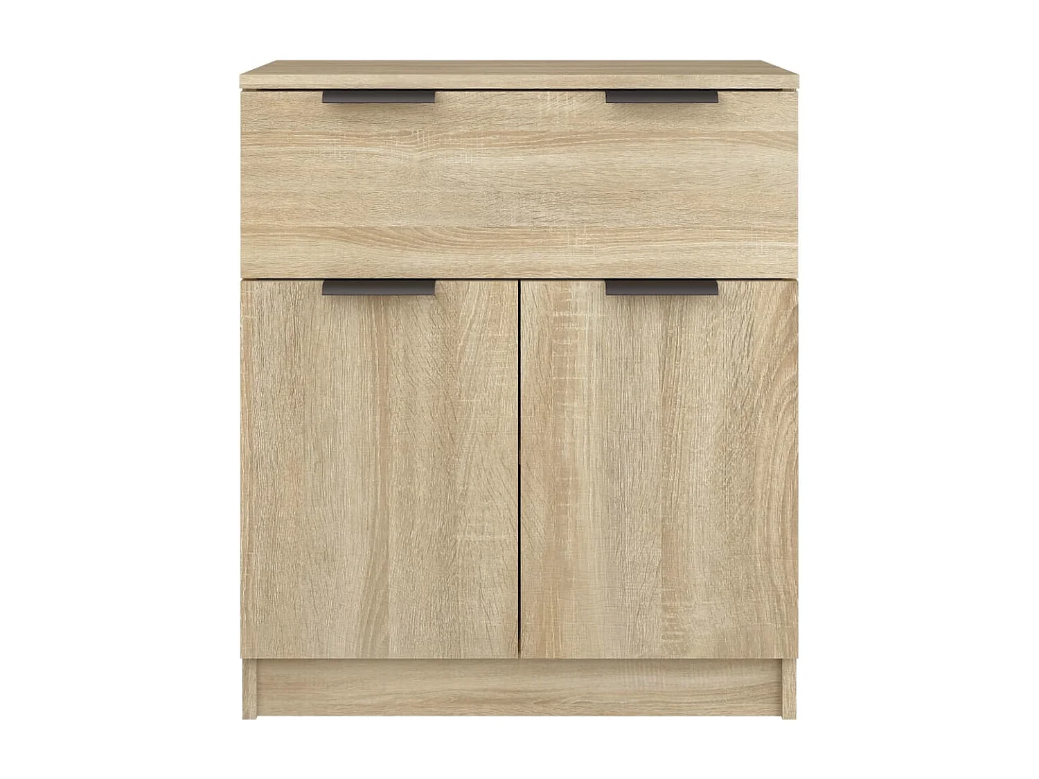 Aparador de madera contrachapada color roble Sonoma 60x30x70 cm