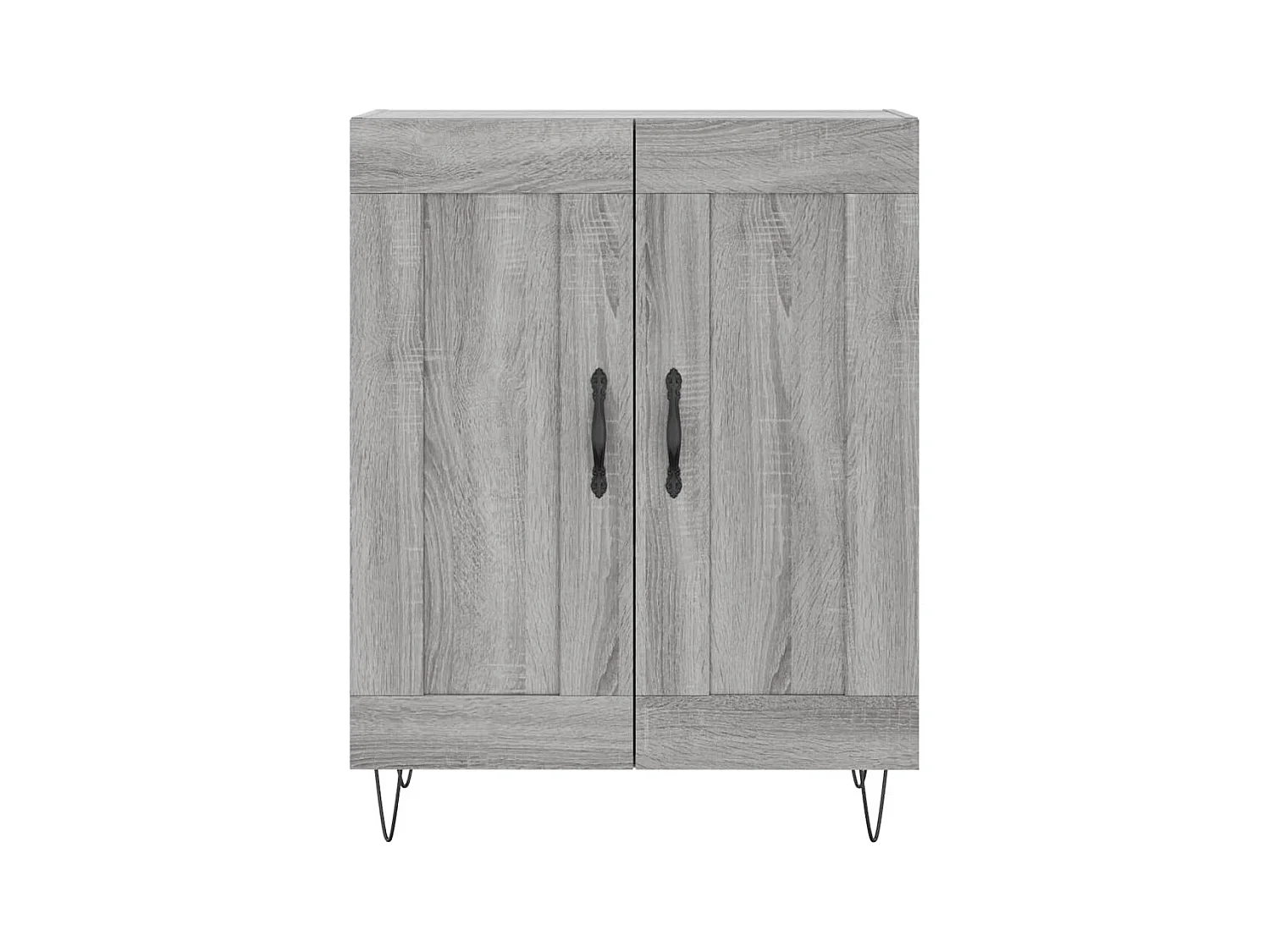 Hoge kast 69,5x34x180 cm bewerkt hout grijs sonoma eikenkleurig