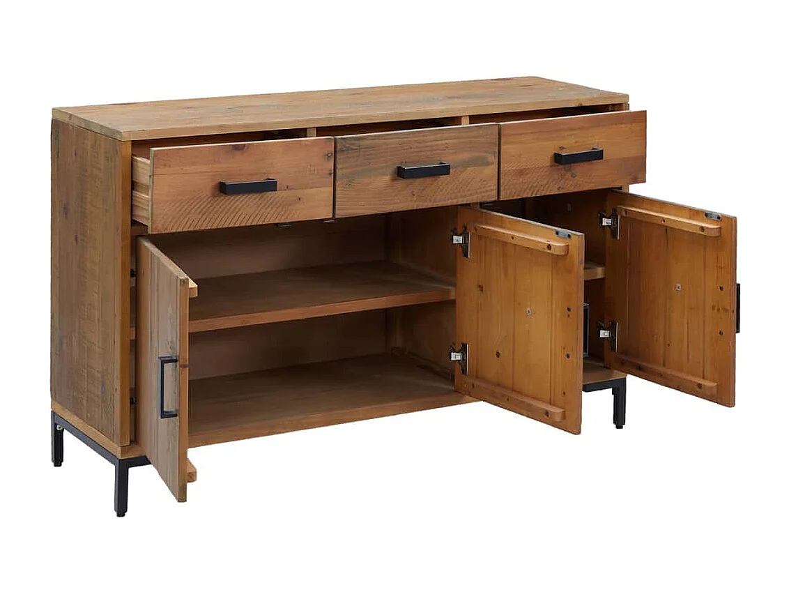 Buffet Marron 110x35x70 cm Bois de pin massif