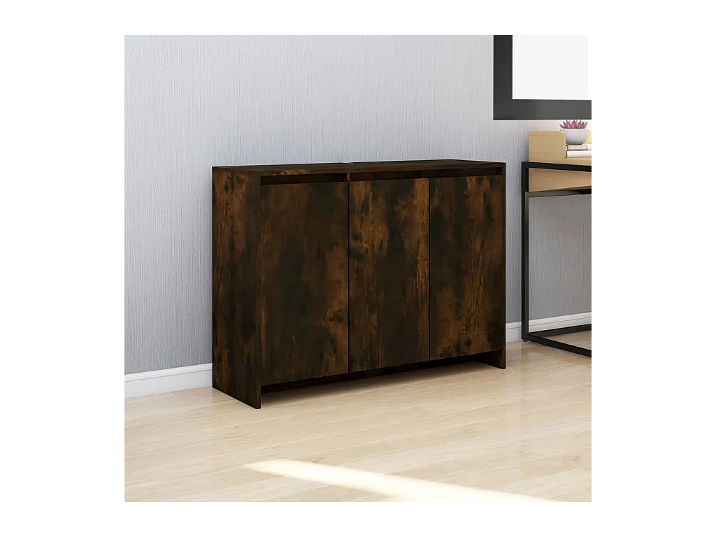 Buffet Chêne fumé 102x33x75 cm Aggloméré