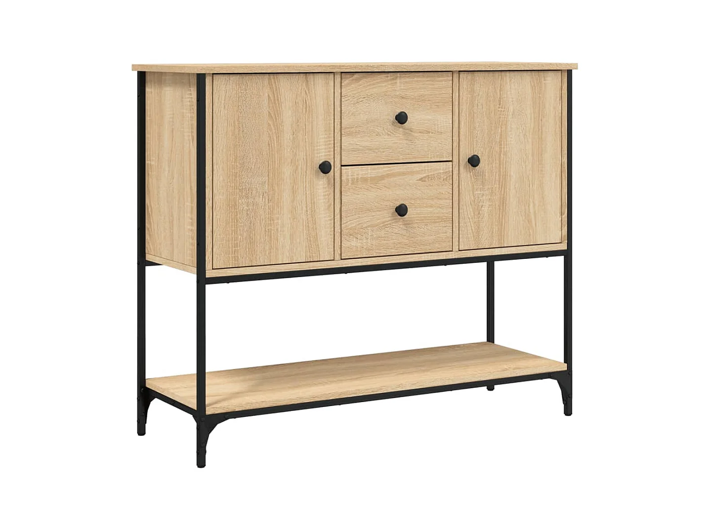 Buffet chêne sonoma 100x36x85 cm bois d'ingénierie