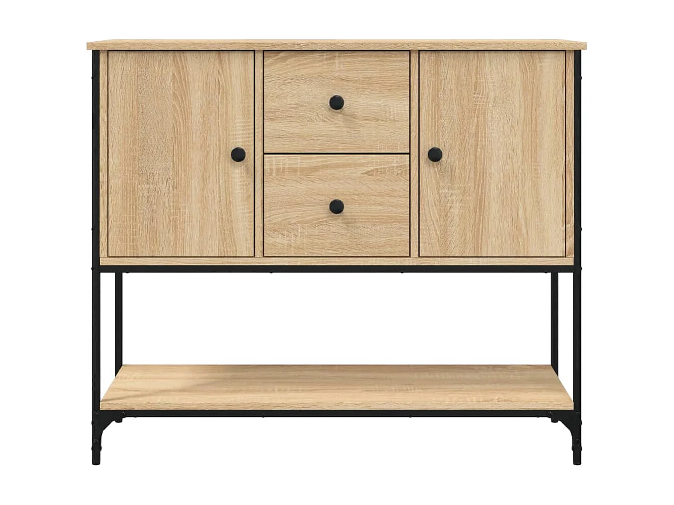 Buffet chêne sonoma 100x36x85 cm bois d'ingénierie