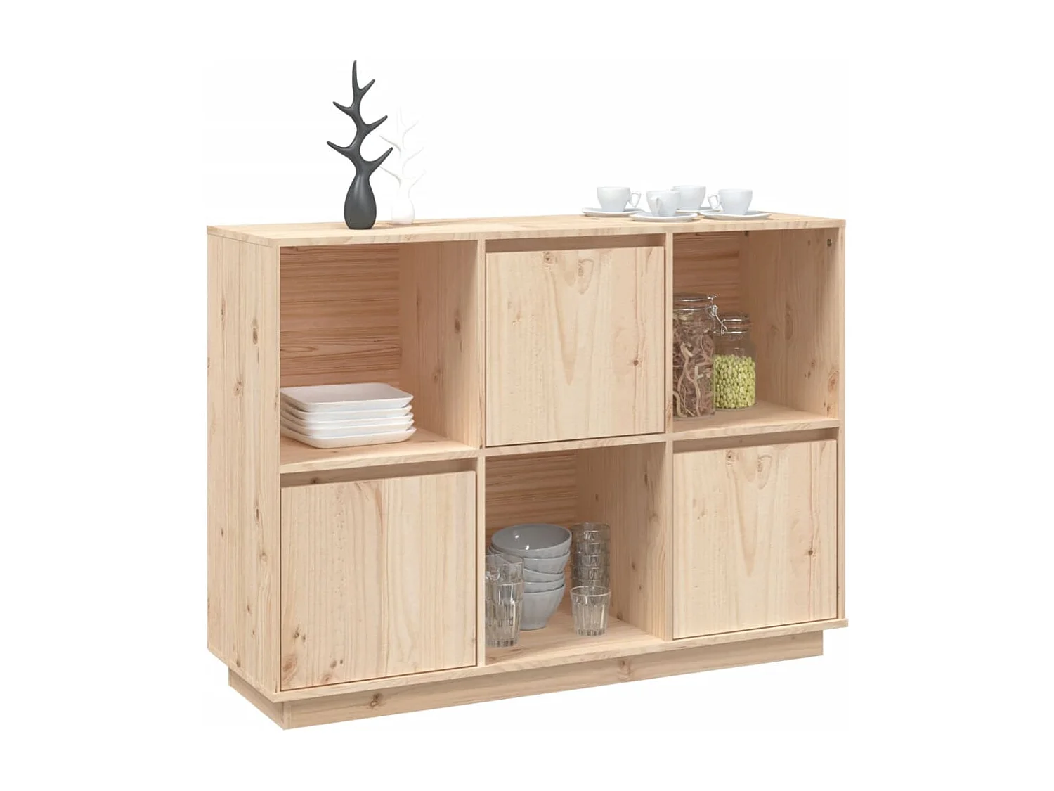 Buffet 110,5x35x80 cm Bois massif de pin