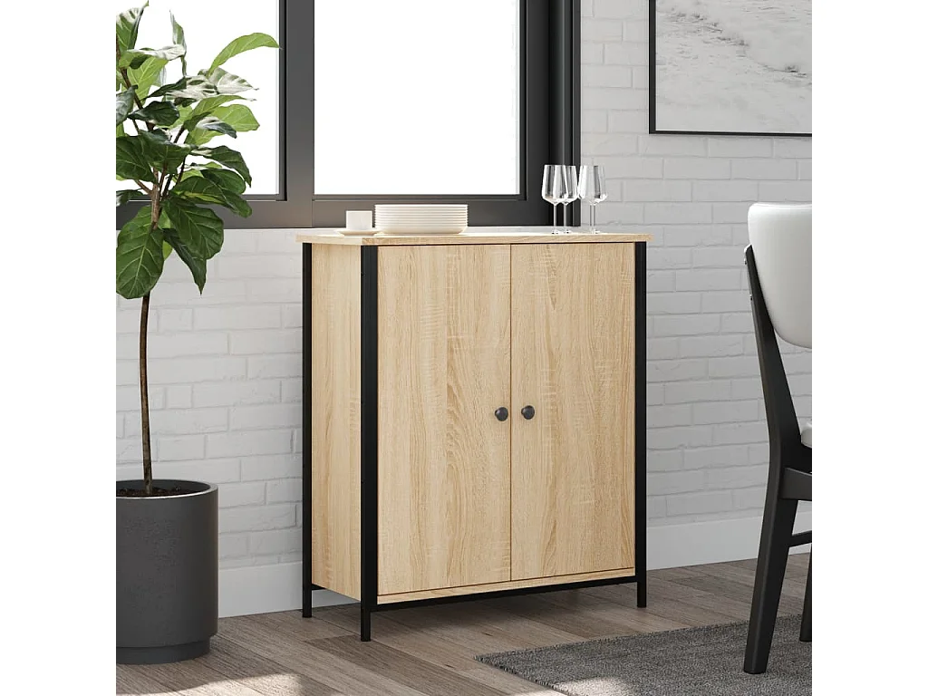 Buffet chêne sonoma 70x30x80 cm bois d'ingénierie